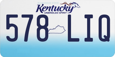 KY license plate 578LIQ