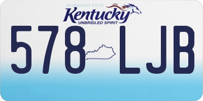 KY license plate 578LJB