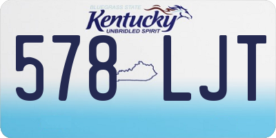 KY license plate 578LJT