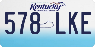 KY license plate 578LKE