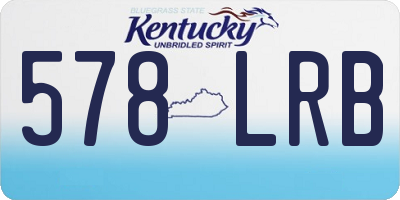 KY license plate 578LRB