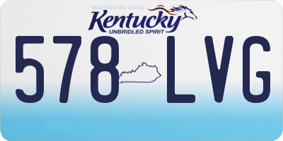 KY license plate 578LVG