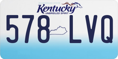 KY license plate 578LVQ