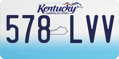 KY license plate 578LVV