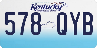 KY license plate 578QYB
