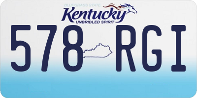 KY license plate 578RGI