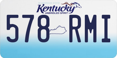 KY license plate 578RMI