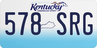 KY license plate 578SRG