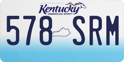 KY license plate 578SRM