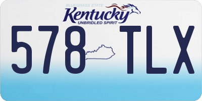 KY license plate 578TLX