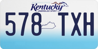 KY license plate 578TXH