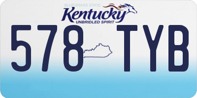 KY license plate 578TYB