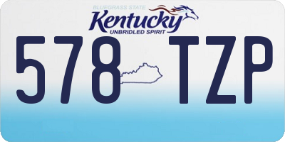 KY license plate 578TZP