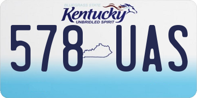 KY license plate 578UAS
