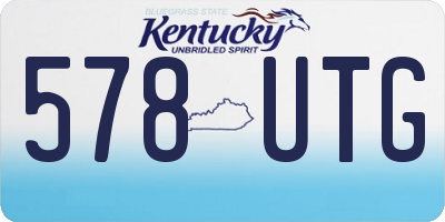 KY license plate 578UTG
