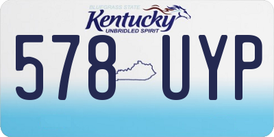 KY license plate 578UYP
