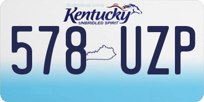 KY license plate 578UZP