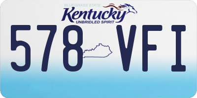 KY license plate 578VFI