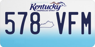 KY license plate 578VFM