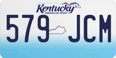 KY license plate 579JCM