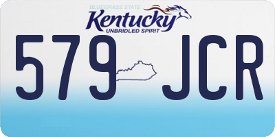 KY license plate 579JCR