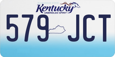KY license plate 579JCT
