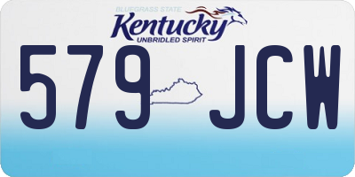 KY license plate 579JCW
