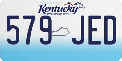 KY license plate 579JED