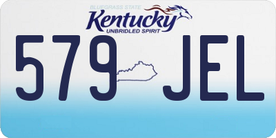 KY license plate 579JEL