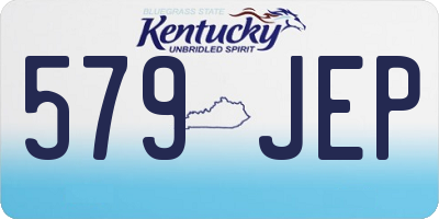 KY license plate 579JEP