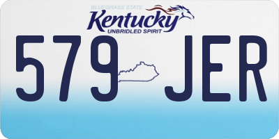 KY license plate 579JER