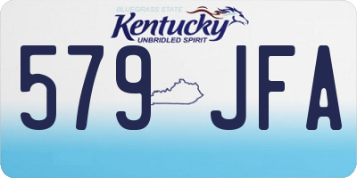 KY license plate 579JFA