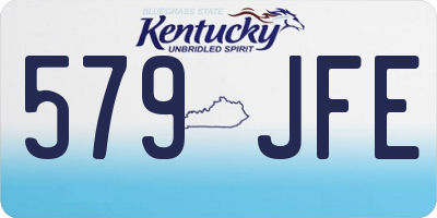 KY license plate 579JFE