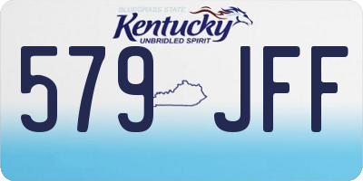 KY license plate 579JFF