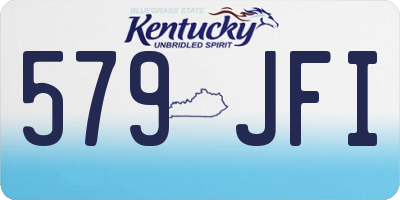KY license plate 579JFI