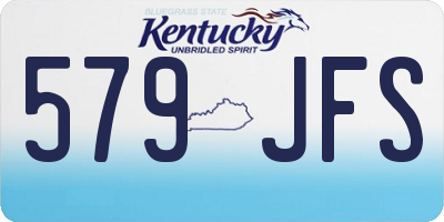 KY license plate 579JFS