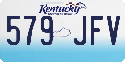KY license plate 579JFV