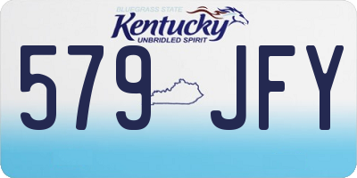 KY license plate 579JFY