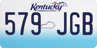 KY license plate 579JGB