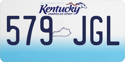 KY license plate 579JGL