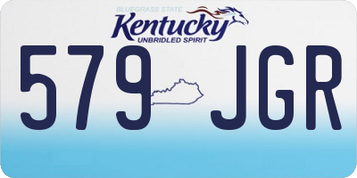 KY license plate 579JGR