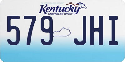 KY license plate 579JHI