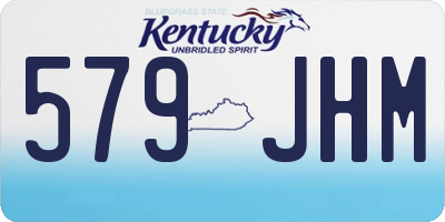 KY license plate 579JHM