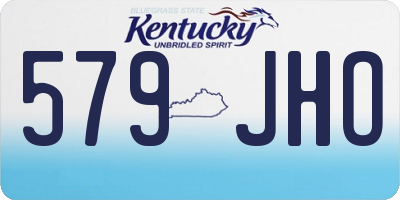 KY license plate 579JHO