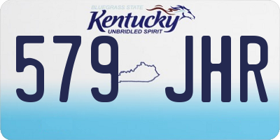 KY license plate 579JHR