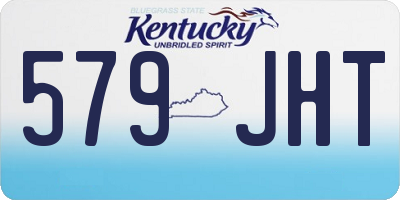 KY license plate 579JHT