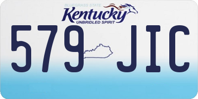 KY license plate 579JIC