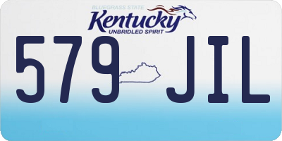 KY license plate 579JIL