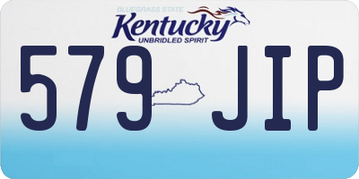 KY license plate 579JIP