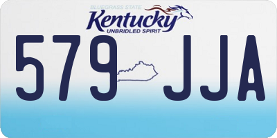 KY license plate 579JJA